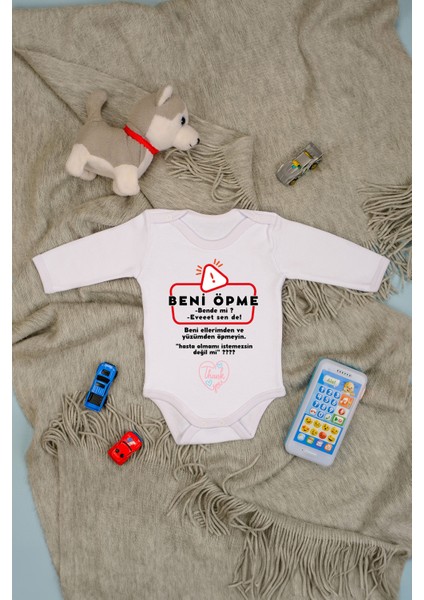 %100 Beni Öpme Baskılı Zıbın & Body