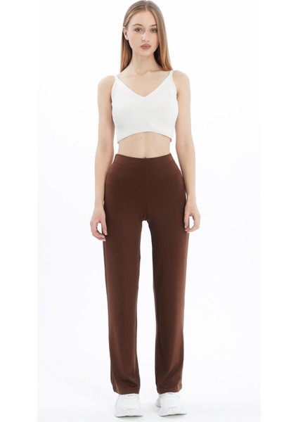 Extra Yumuşak Uzun Viskon Pantolon Home&Outdoor-Kahverengi fiyatları