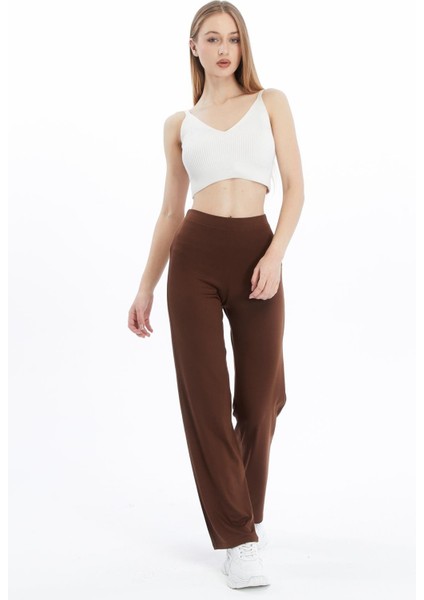 Extra Yumuşak Uzun Viskon Pantolon Home&Outdoor-Kahverengi modelleri