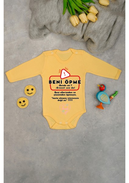 %100 Beni Öpme Baskılı Zıbın & Body