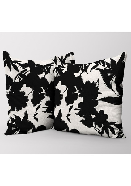 Çiçek Desenli Dijital Baskılı Şifon Saten Kumaş / En 1,50 cm - Elbise , Perde ve Kırlent