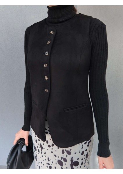 Siyah Süet Dublin Yelek fiyatları