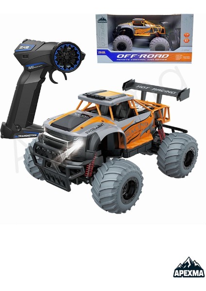 Oyuncak 2.4ghz Uzaktan Kumandalı Full Fonksiyon Şarjlı 1:14 Ölçek Rc Off-Road Arazi Aracı Turuncu