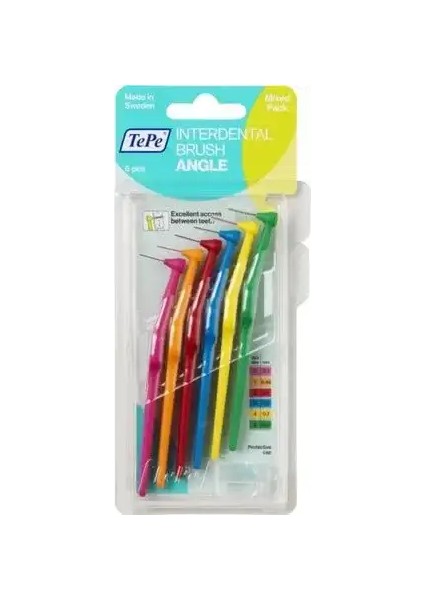 Angle Açılı Fırça Mixed 6'lı