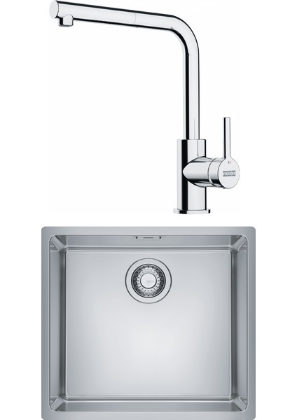 Maris Mrx 110-45 Eviye, Lina Spiralli Inox Armatür Seti