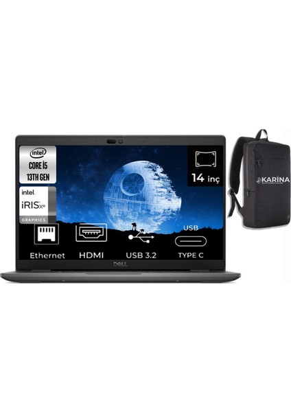 Latitude 3440 I5-1335U N010L344014EMEA-042 16GB 1tb Intel Iris Xe Graphics Windows 11 Pro 14 Fhd Dizüstü Bilgisayar