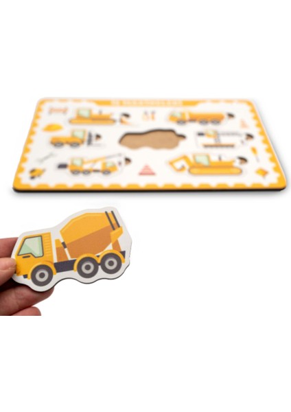 Montessori Frame 2 Bultak Ahşap Puzzle Seti / Eğitici ve Zeka Geliştirici Oyuncak