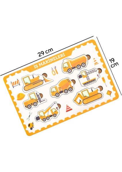 Montessori Frame 2 Bultak Ahşap Puzzle Seti / Eğitici ve Zeka Geliştirici Oyuncak