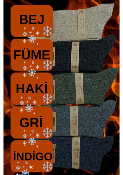 Erkek 4 Adet Termal Kışlık Çorap -20C Kadar Isı Korur