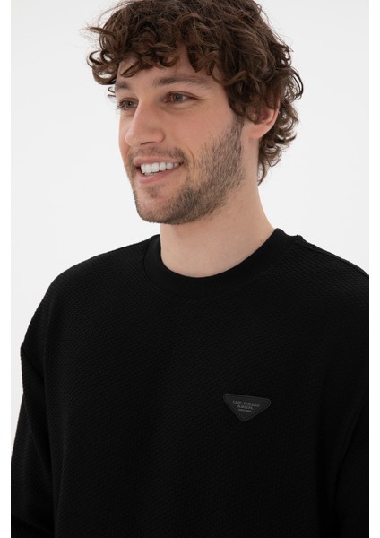 Erkek Siyah Sweatshirt 50290777-VR046 fiyatları