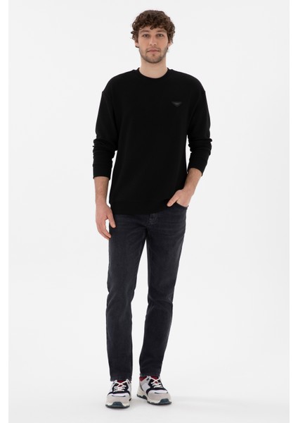 Erkek Siyah Sweatshirt 50290777-VR046 fırsatları