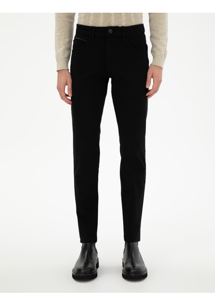 Erkek Siyah Slim Fit Jean Pantolon 50292140-VR046 fiyatları