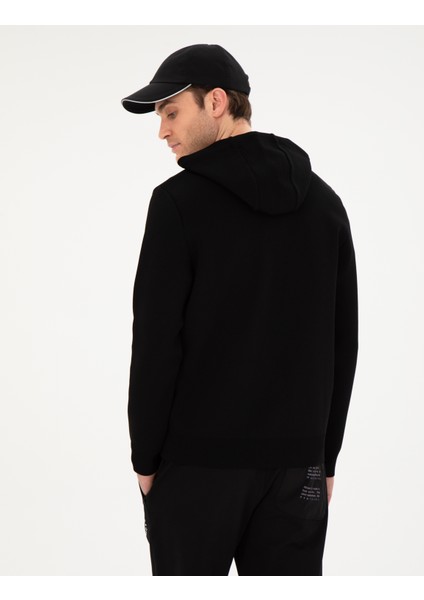 Erkek Siyah Regular Fit Yün Karışımlı Triko Hırka 50296463-VR046 indirimleri