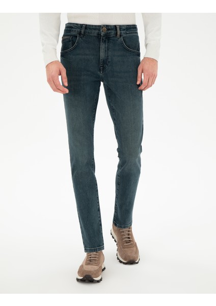 Erkek Mavi Slim Fit Jean Pantolon 50296136-VR036 fiyatları