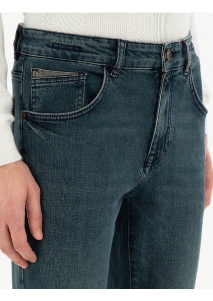 Erkek Mavi Slim Fit Jean Pantolon 50296136-VR036 indirimleri
