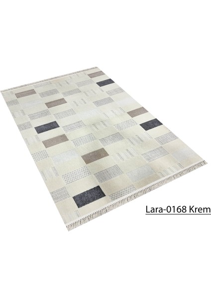 Lara Koleksiyonu Dokuma Halı DH0168 Krem