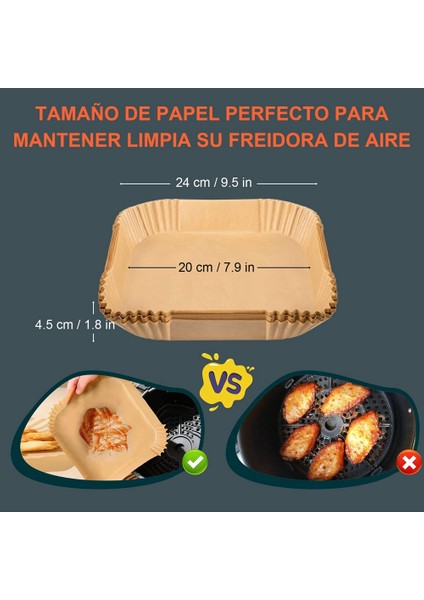 Gowise Phillips Cozyna ve Secura Için 8 Inçlik Airfryer Aksesuarları, Fırın Pişirici Için 5.3qt Ila 5.8qt'lik Tüm Airfryer'lara Uygun (Yurt Dışından) modelleri