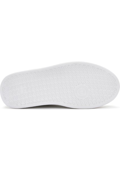 Kadın Beyaz Bağcıklı Kalın Tabanlı Deri Sneaker 25SFD370718