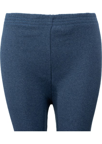 Kadın Kışlık Içik Pijama Pamuklu Kalın Içi Miflonlu Düz Renk Kırçıllı Paçası Lastikli Rahat