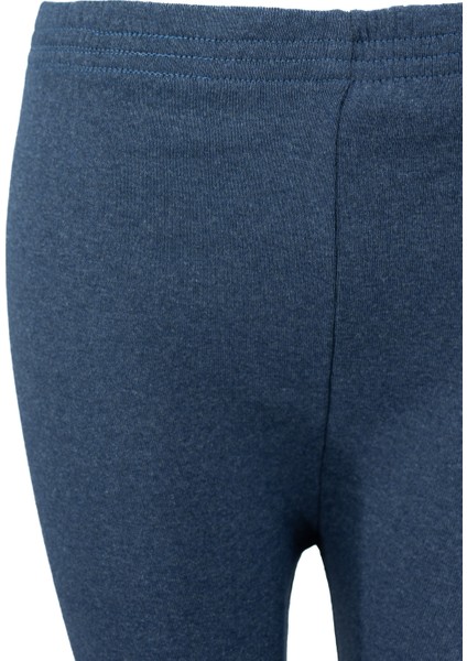 Kadın Kışlık Içik Pijama Pamuklu Kalın Içi Miflonlu Düz Renk Kırçıllı Paçası Lastikli Rahat
