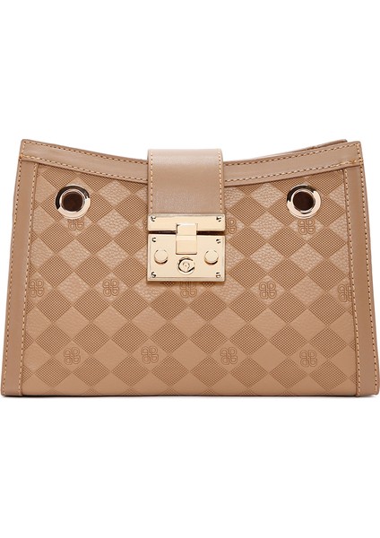 Kadın Kahverengi Uzun Askılı Baskılı Omuz Çantası 25SBD200626 indirimleri