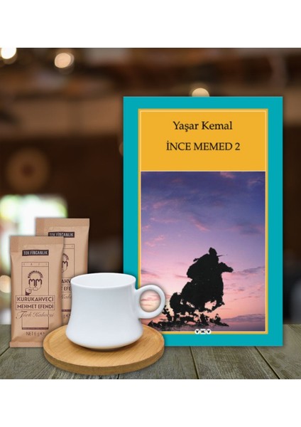 Ince Memed 2 Kutupkitap Bambu Fincan Türk Kahvesi Kişiye Özel Not Ince Memed 2 Yaşar Kemal Kitap Hediye Seti