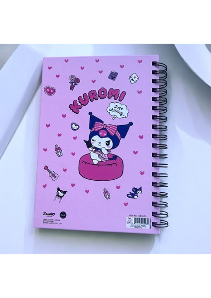 Kuromi'nin Sihirli Dünyası Planner Defteri - Pembe ve Eğlenceli Günlük Planlama Defteri ve 5 Sayfa Sticker Seti