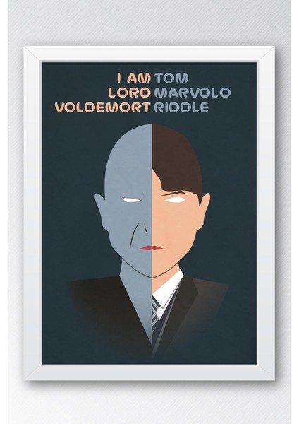 Harry Potter Lord Voldemort Çerçeveli Tablo - Film Posteri Tablo