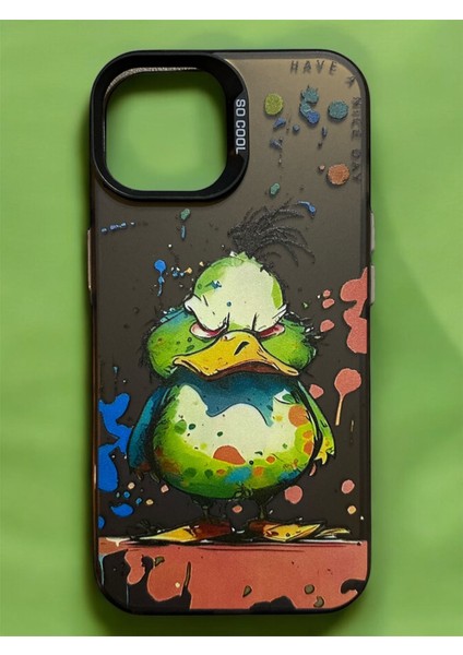 iPhone 15 Desenli Esnek Tam Korumalı Silikon Kılıf