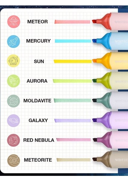 Highlighters Astronaut (Fosforlu Kalemler) 4'lü