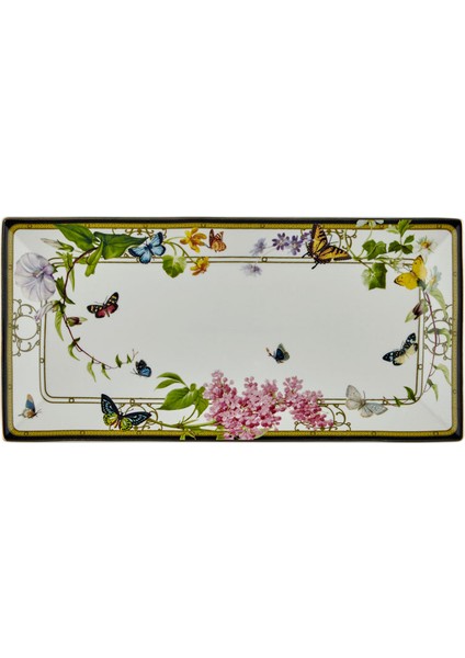 Muse Garden 2’Li Buyuk Dıkdortgen Tabak 30 X 15 Cm