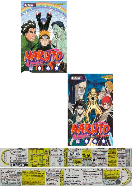 Naruto / Manga Seti / 54-55. Ciltler (Matematik Öğreten Cetvel) - Masaşi Kişimoto