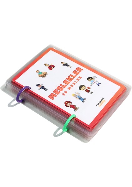 The Grade 2-6 Yaş Meslekleri Öğreniyorum Eğlenceli ve Eğitici Set.Aktivite set.Etkinlik set.(40 Sayfa 12.5 x 13.5 cm Ölçülerinde)