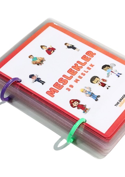 The Grade 2-6 Yaş Meslekleri Öğreniyorum Eğlenceli ve Eğitici Set.Aktivite set.Etkinlik set.(40 Sayfa 12.5 x 13.5 cm Ölçülerinde)