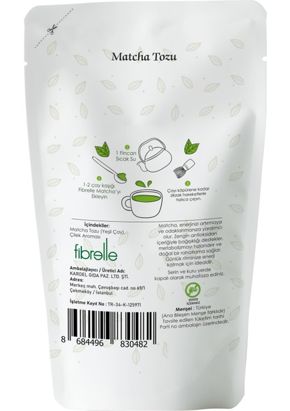 Matcha Çayı Çilek Aromalı 250G / Strawberry Matcha 250G