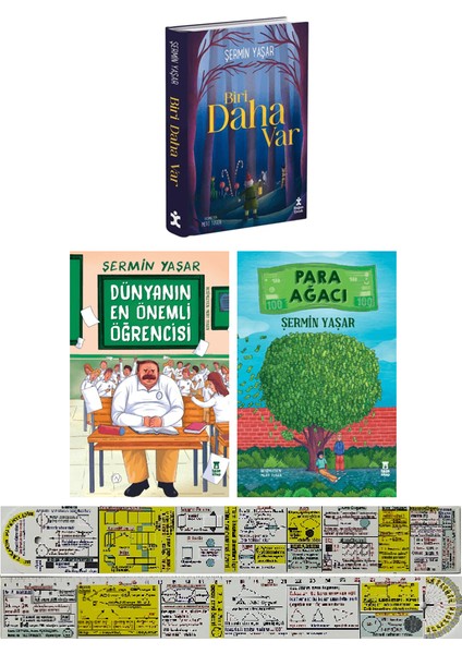 Para Ağacı / Biri Daha Var / Dünyanın En Önemli Öğrencisi / 3 Kitap Set (Matematik Öğreten Cetvel) - Şermin Yaşar