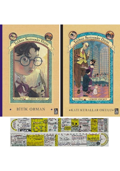 Talihsiz Serüvenler Dizisi/ 4. 5. Kitaplar Set (Matematik Öğreten Cetvel) - Lemony Snicket