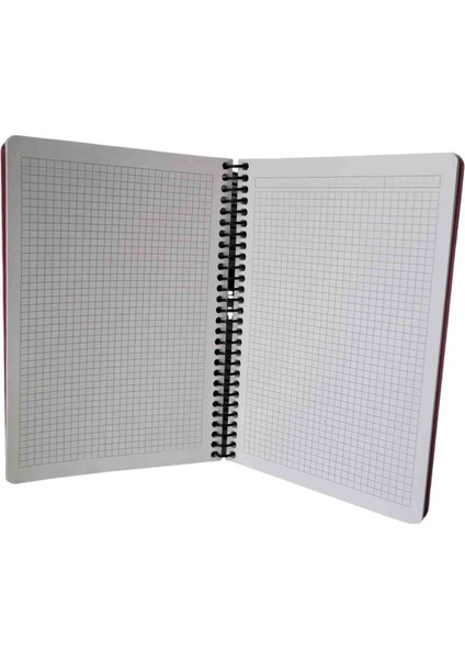 Spıralli Sert Kapak 140 Yapraklı Kareli Defter