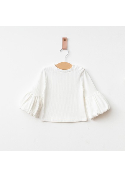 Palazzo Baby Girl Child Jeans Overalls Jumpsuit Luxury 100% Cotton Lycra Rib Balloon Blouse Denim Jeans Set indirimleri