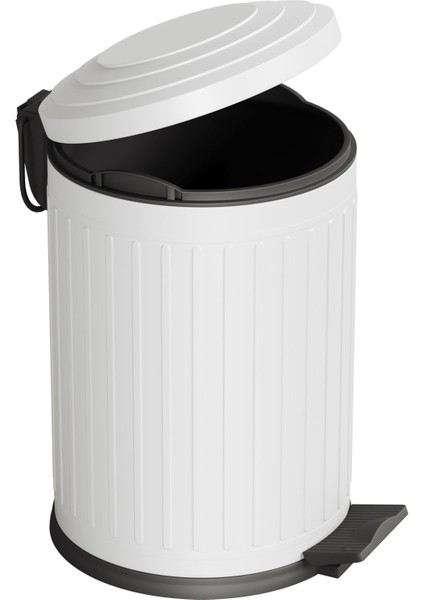 Midas Çöp Kovası -Pedallı 12 Lt. , Beyaz