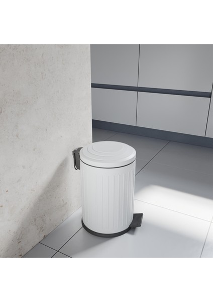 Midas Çöp Kovası -Pedallı 12 Lt. , Beyaz fiyatları