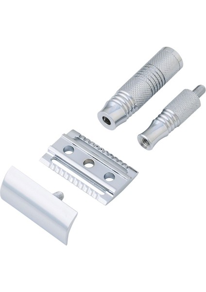 K-99 Seyahat Çantalı Taşınabilir Tıraş Makinesi Taraklı 4 Parçaya Bölünen 105 mm Metal Klasik Tıraş