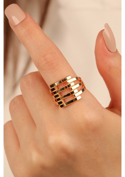 Ajda 4 Sıra Altın Yüzük CGKYZK0290