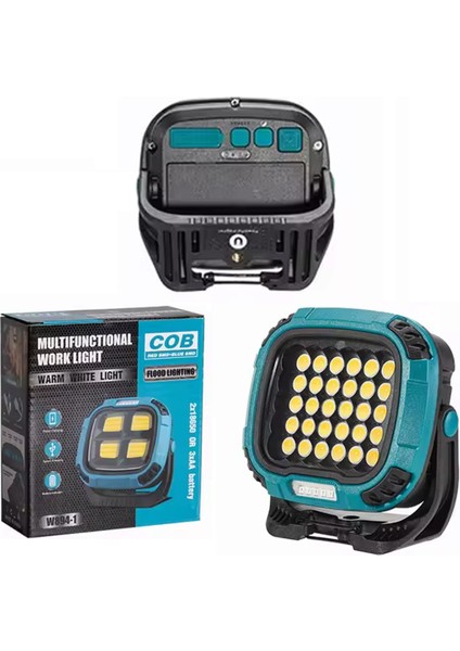 MX-W893 4000K - 7000K - Kırmızı 30 Cob Ledli Çok Fonksiyonlu Çalışma Lambası (Powerbank) fırsatları