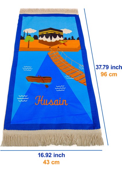Isme Özel Çocuk Için Seccade, Yasin, Tesbih Hediye Seti, Hediyelik Isimli Seccade Seti