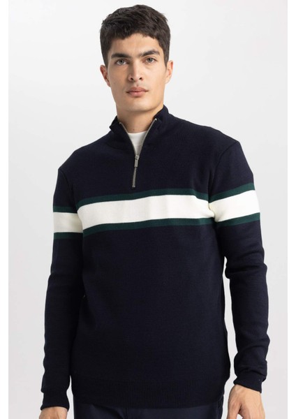 Standart Fit Balıkçı Yaka Kazak Y4193AZ23WN