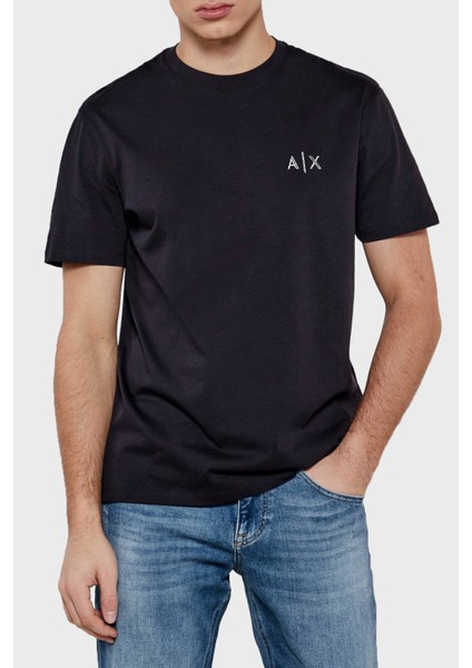 Armani Exchage Pamuk Regular Fit Bisiklet Yaka T Shirt Erkek T Shirt XM000327 AF10364 UB101