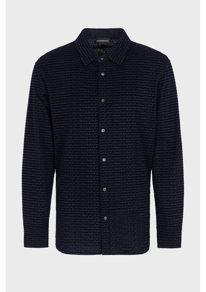 Regular Fit Tümü Logolu Gömlek Erkek Gömlek EM001537 AF10017 FB229 indirimleri