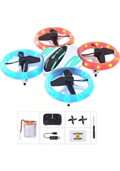 LED Işıklı Akrobat Mini Drone 360° Mini Kamerasız Drone Quadcopter 2.4ghz