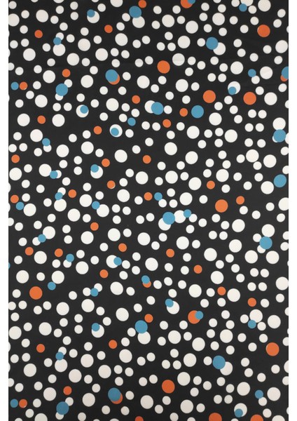 Geometrik Desenli Dijital Baskılı Şifon Saten Kumaş / En 1,50 cm - Elbise , Perde ve Kırlent